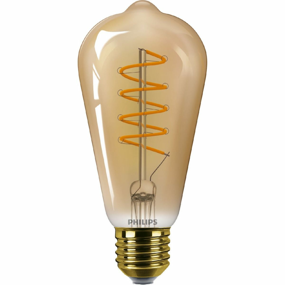 Philips LED filament žárovka E27 ST64 4W (25W) 1800K stmívatelná