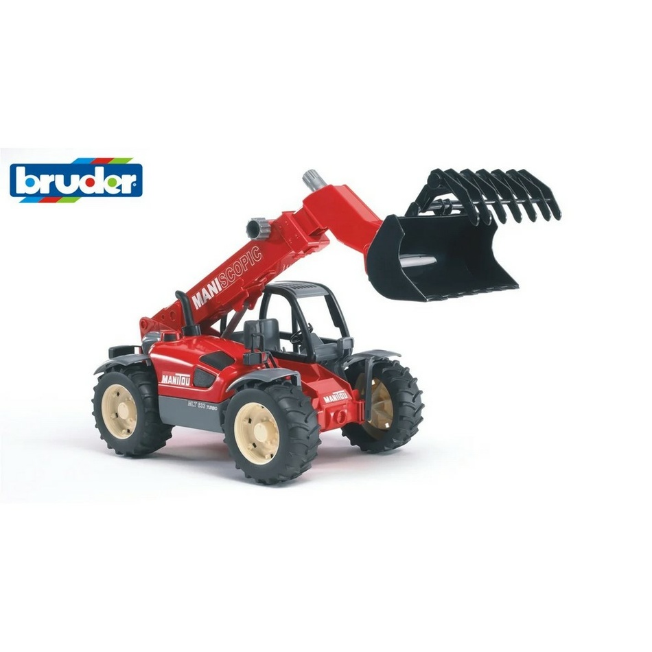 Bruder 2125 Konstrukční vozy Manitou MLT 633 nakladač s teleskopickým ramenem