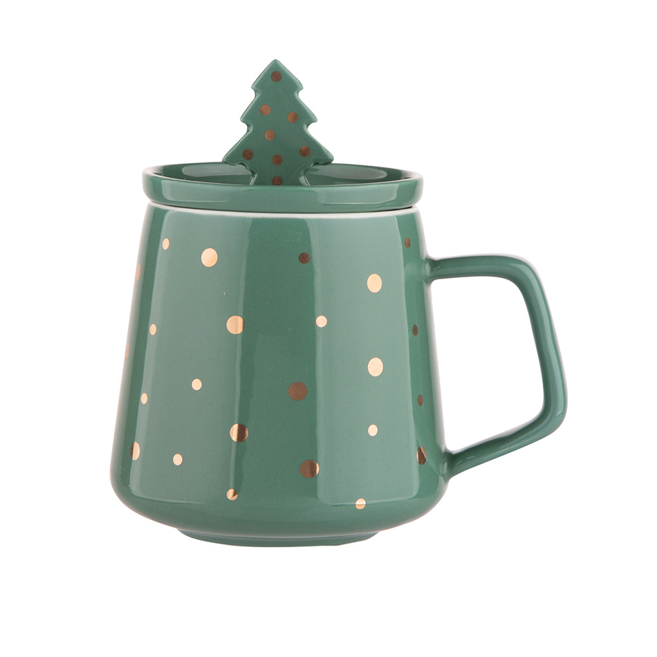 Altom Porcelánový hrnek Xmas tree 370 ml