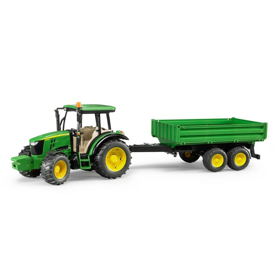 Bruder Farmer 2108 Traktor John Deere se sklápěcím přívěsem