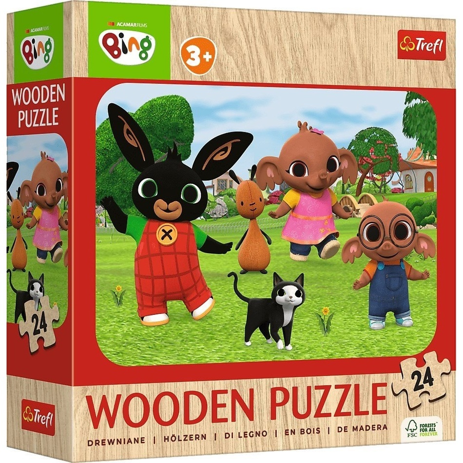 Trefl Puzzle Dřevěné Bing