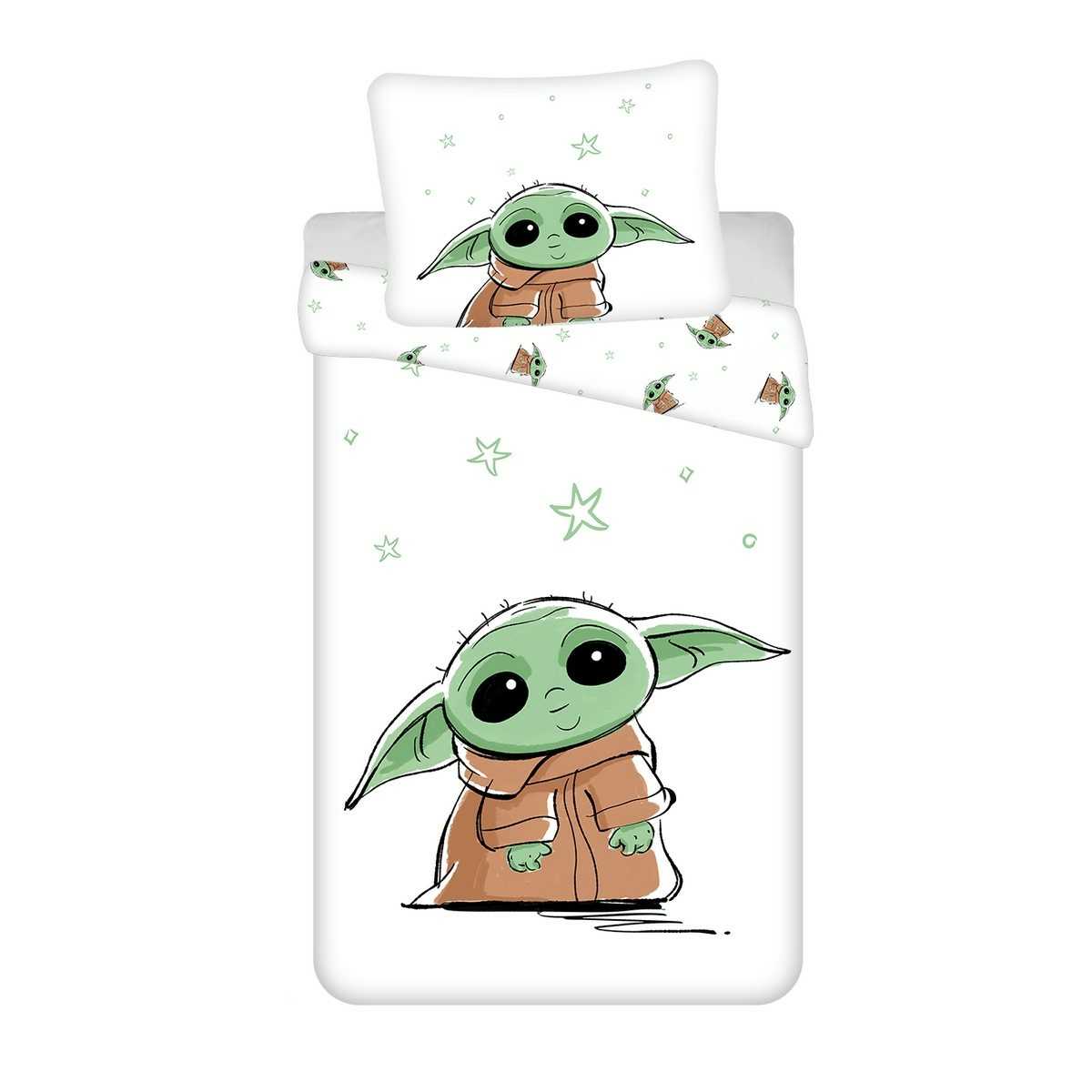 Jerry Fabrics Bavlněné povlečení Star Wars Baby Yoda