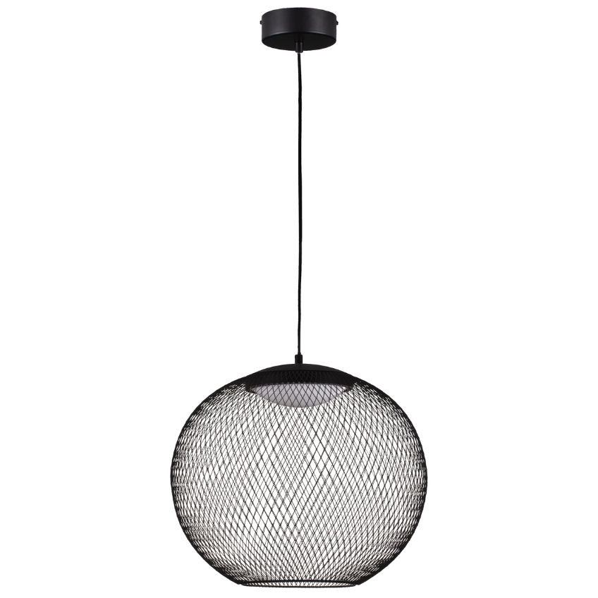 Černé závěsné LED světlo Nova Luce Kinetic 38 cm