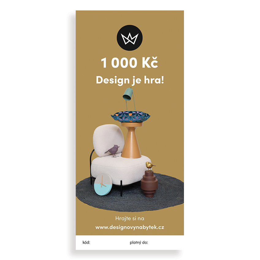 DN Dárkový e-poukaz v hodnotě 1000 Kč - Design je hra