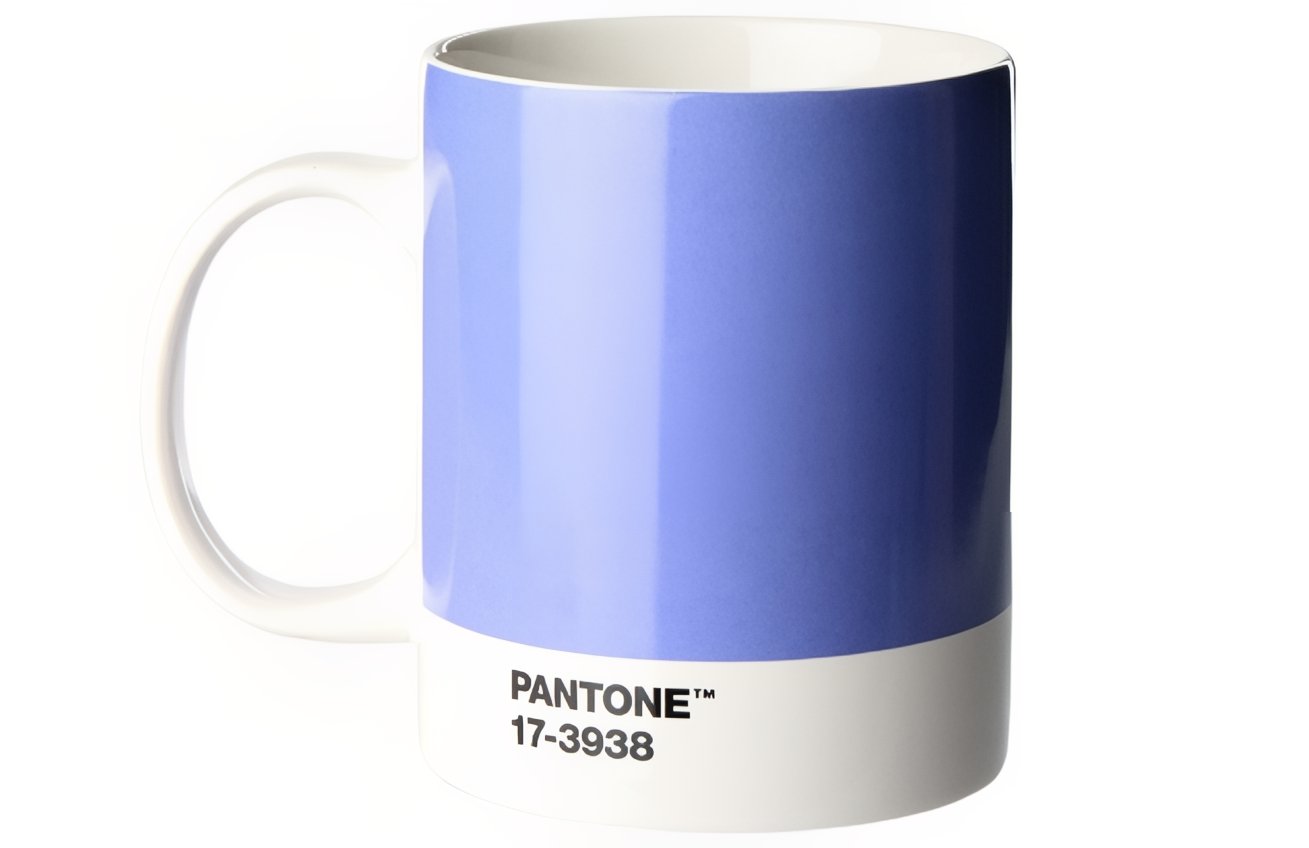 Modrofialový porcelánový hrnek Pantone Very Peri 17-3938 375 ml