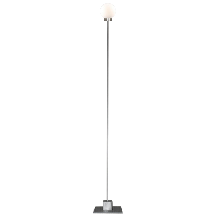 Northern Stříbrná kovová stojací lampa Snowball 117 cm