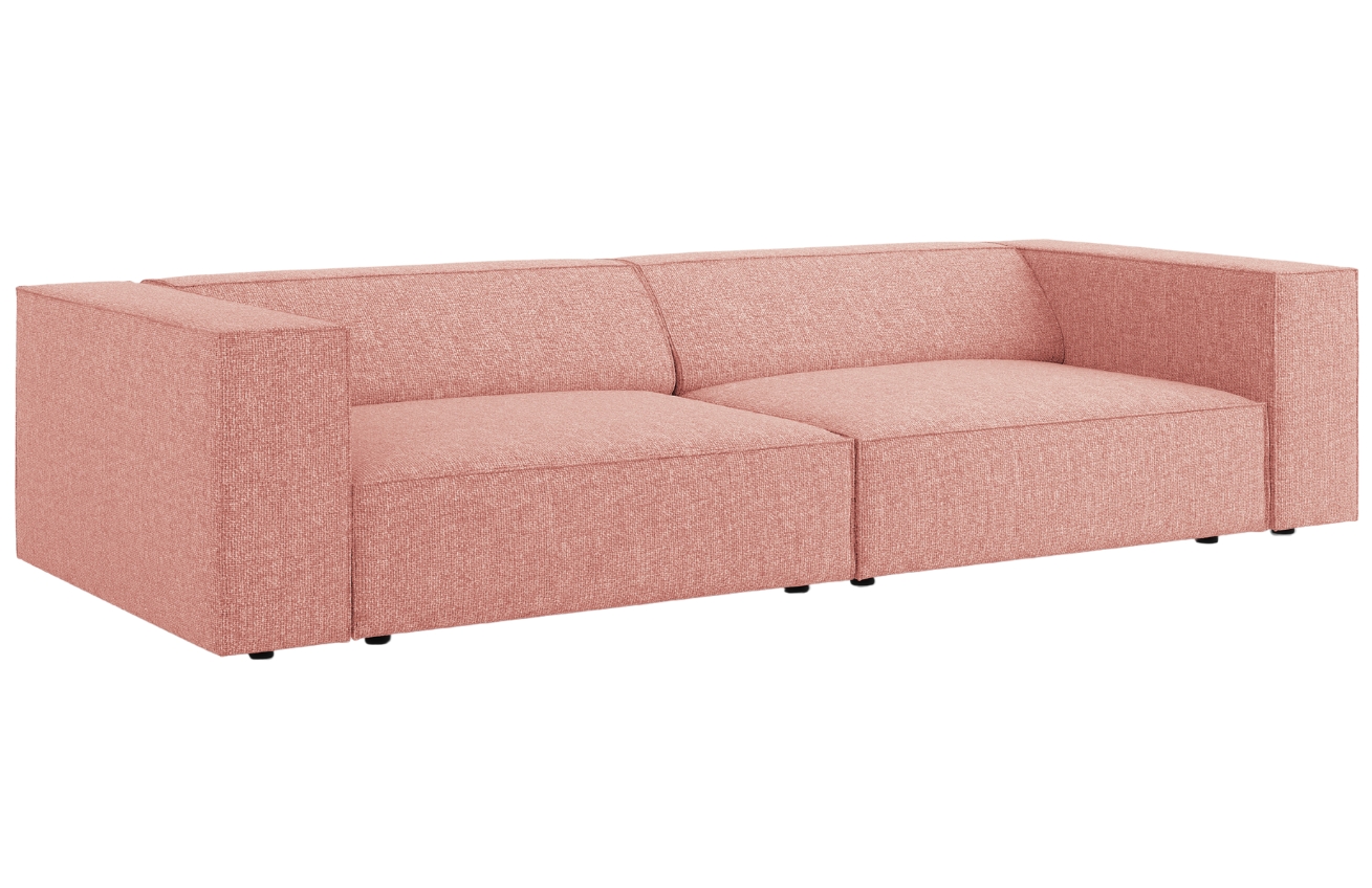 Růžová čalouněná čtyřmístná pohovka Cosmopolitan Design Arendal 244 cm