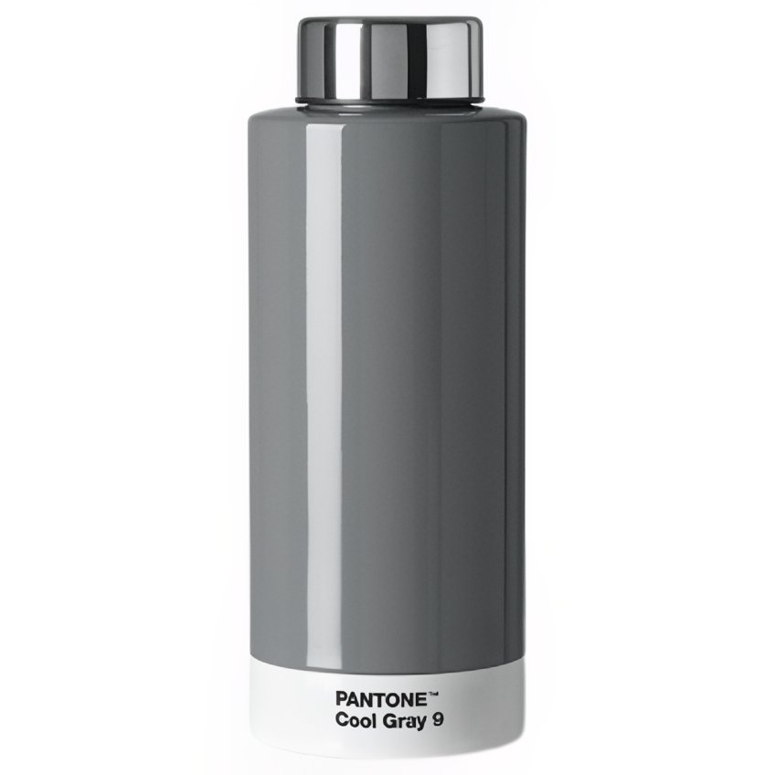 Šedá kovová termoláhev Pantone Cool Gray 9 530 ml