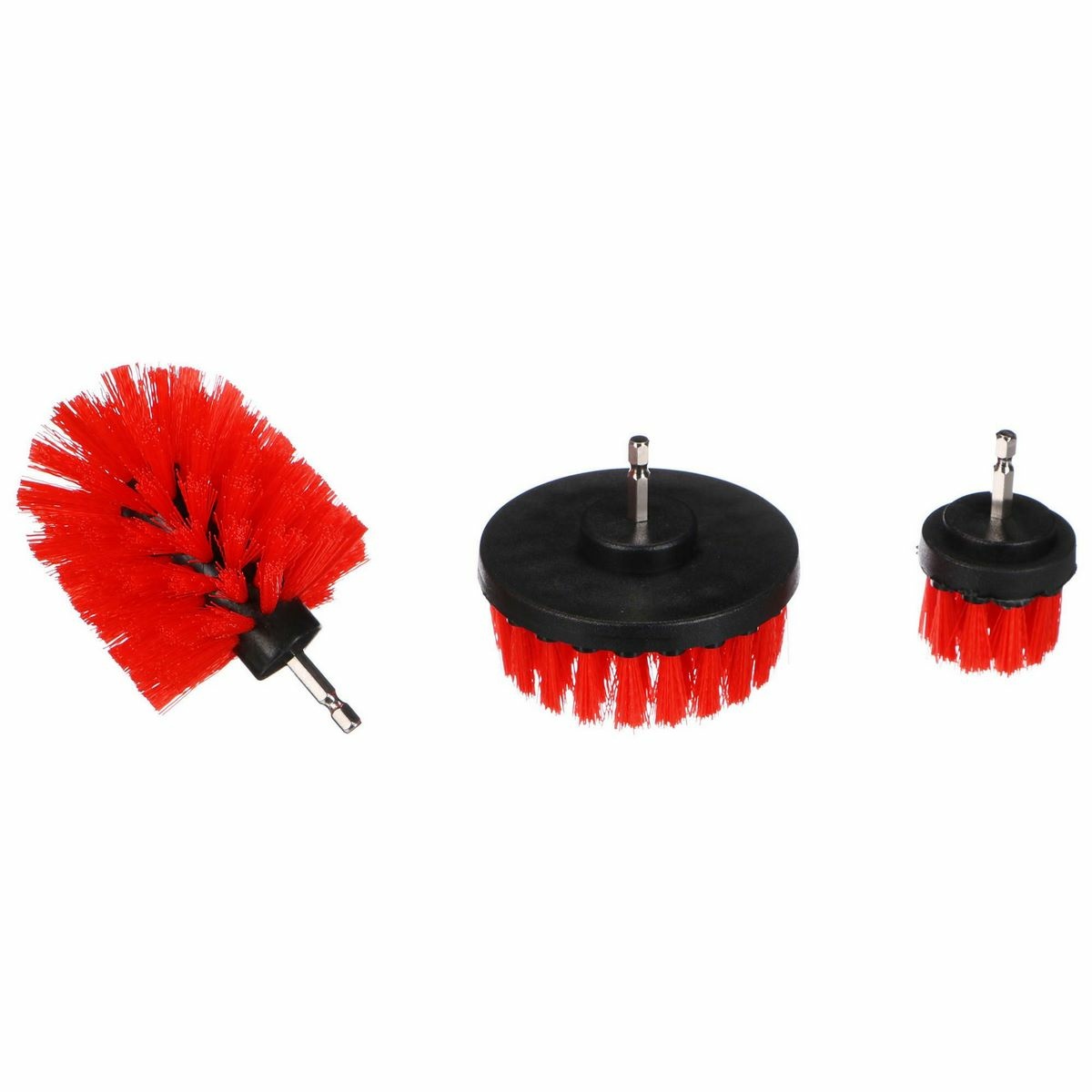 Sixtol Sada kartáčů na vrtačku pro čištění auta CAR DETAILING DRILL BRUSH 3 MEDIUM