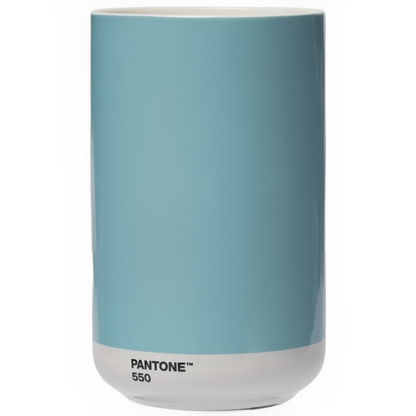 Světle modrá keramická váza Pantone Light Blue 550 17 cm