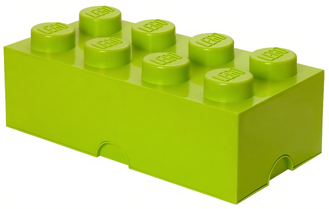 Světle zelený úložný box LEGO® Smart 25 x 50 cm