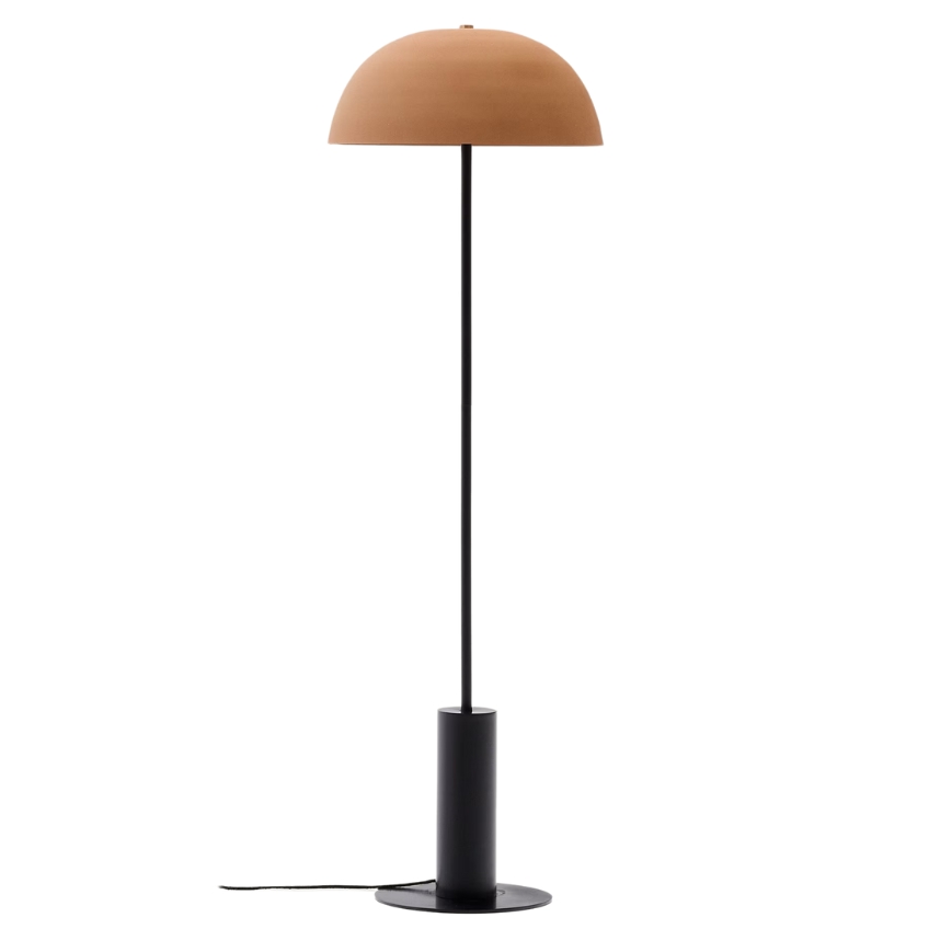 Béžová kovová stojací lampa Kave Home Nibla 140 cm