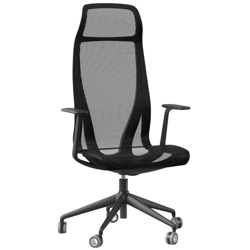 Narbutas Vyšší černá kancelářská židle D-CHAIR