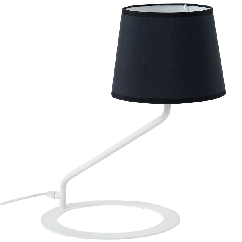 Nordic Design Černá kovová stolní lampa Shadow